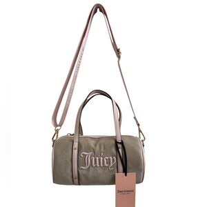 Juicy Couture small velour barrel bag - NWT
